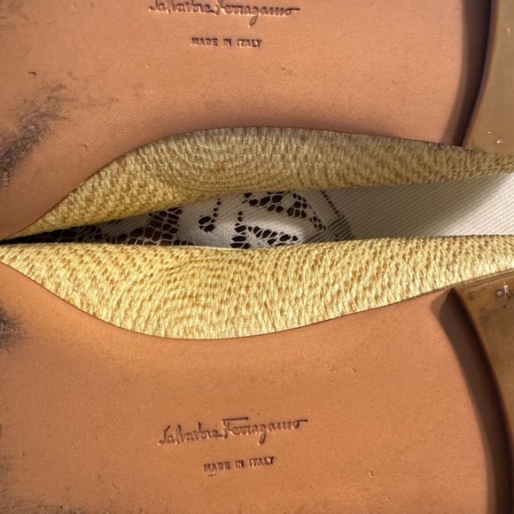 Salvatore Ferragamo Women's Tan Flats - Picture 12 of 16